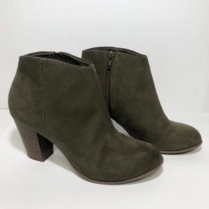 Olive Green Old Navy Ankle Boots